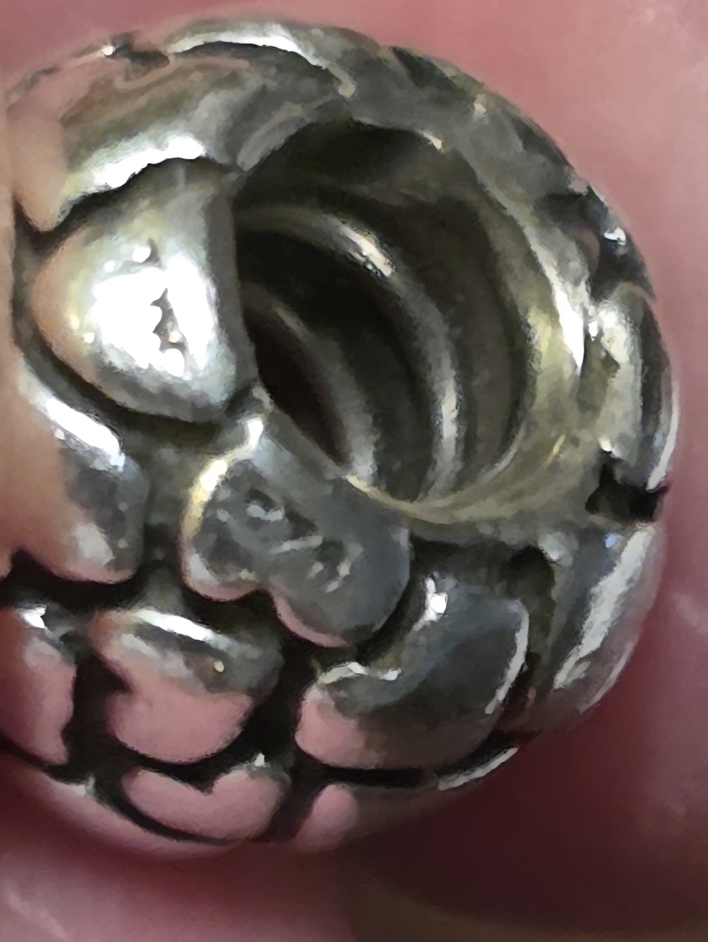 All Retired Original Pandora Moments 7.5 " Snake Chain 1 Clasp 7 Charms - Picture 16 of 16